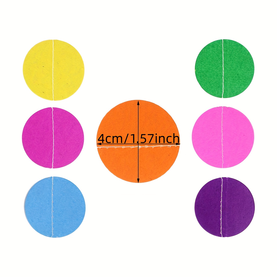 Colorful Paper Circle Dots Garland Party Hanging Rainbow - Temu