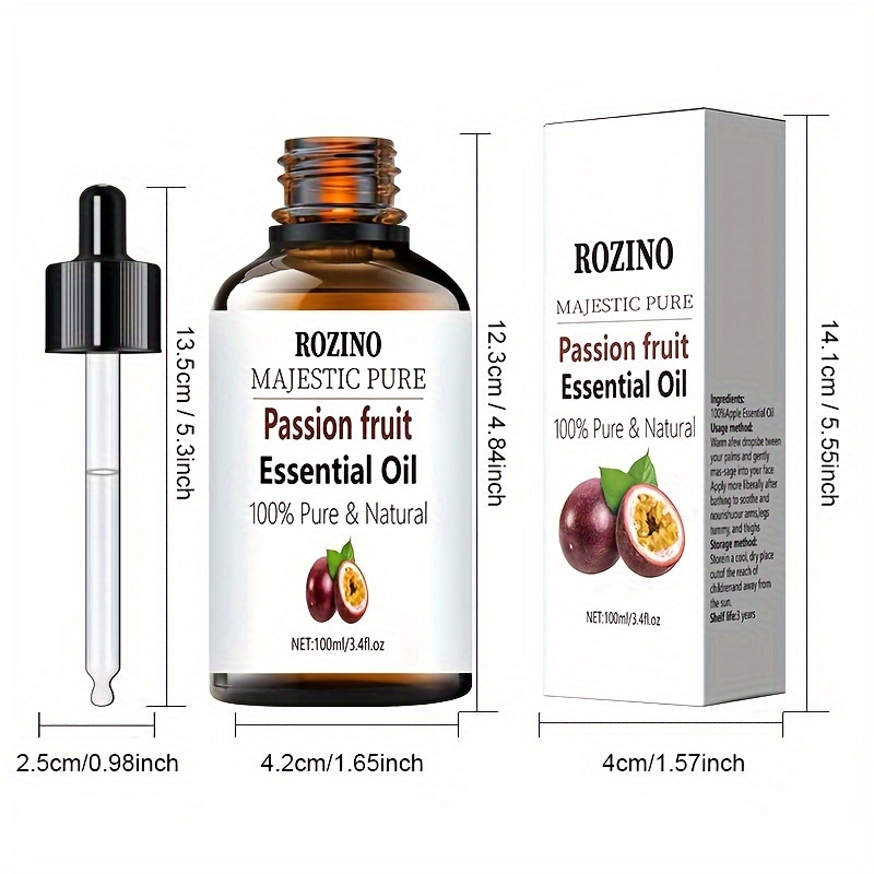 Passion Fruit Essential Oil 100% Pure Suit For Face Body - Temu