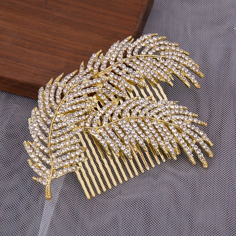 Vintage Inspired Hair Comb Bridal Hair Comb Rhinestone Hair Comb Gatsby Hair  Accessories Crystal Hair Comb | Free Shipping For New Users | Temu