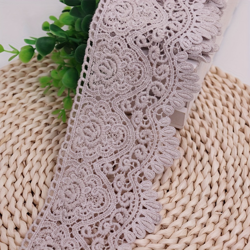 Embroidered Lace Ribbons - White Cotton Lace Trims Sewing Crafts