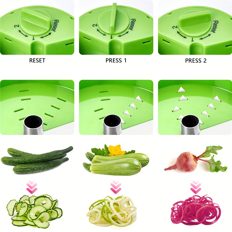 Vegetable Spiralizer Manual Zucchini Noodle Maker Handheld - Temu