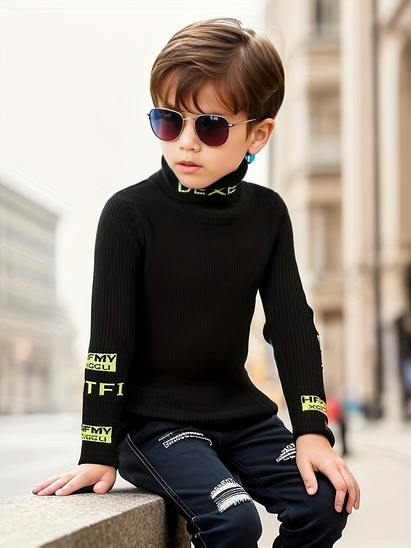 Boys turtleneck sweater sale