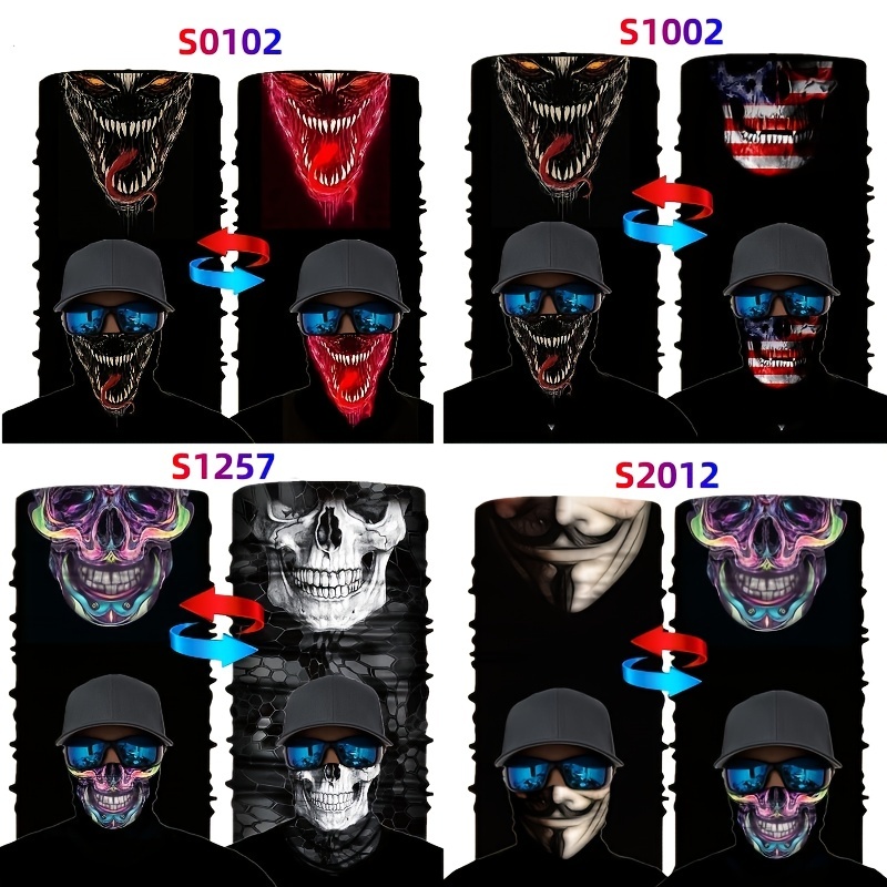 Multifunctional Braga Cuello Men Foulard Moto skull bandana face Scarves  Wraps fishing mask sun protection buffe