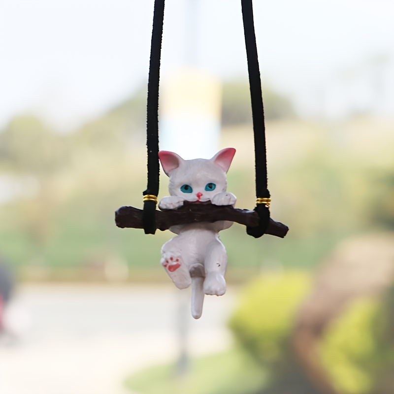 1pc Schaukel Katze Auto Anhänger, Cartoon Nette Hängende Ornament
