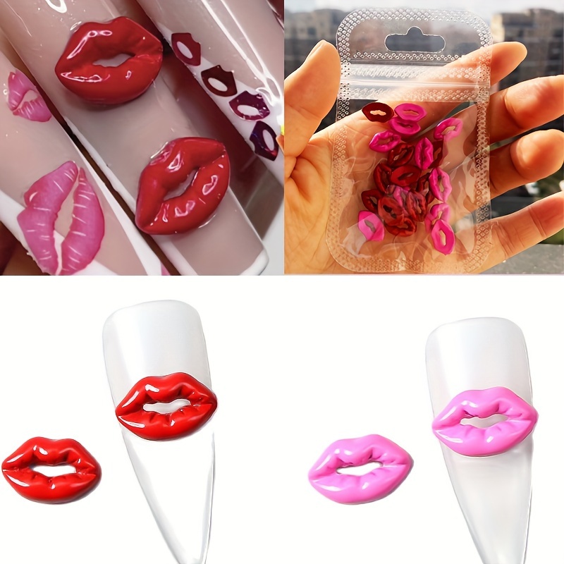 30PCS Chanel Nail Charms Lipstick