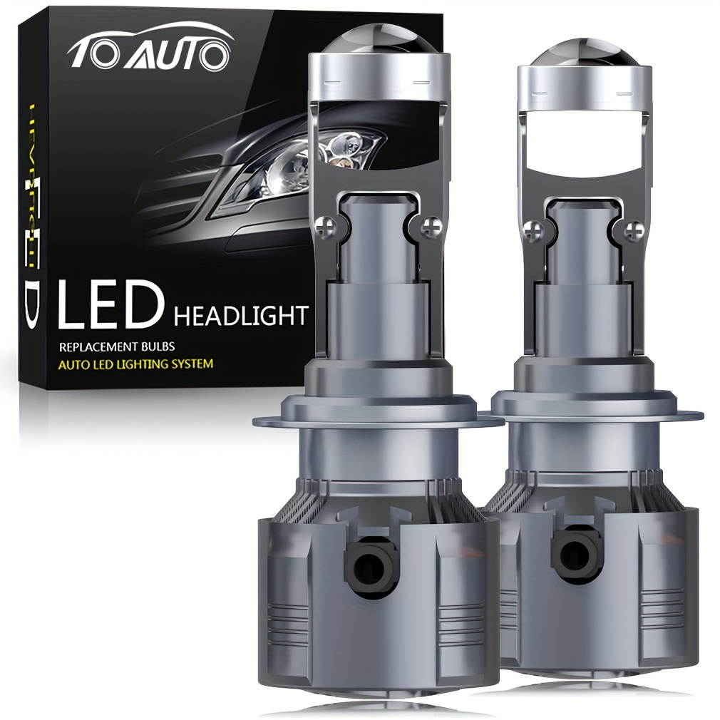 Ampoules de phares de voiture LED H7 H11 H1, 360 cuivre, pour projecteur  6500K HB3 9005 HB4 9006 LED Hir2 9012 Turbo Auto 12V