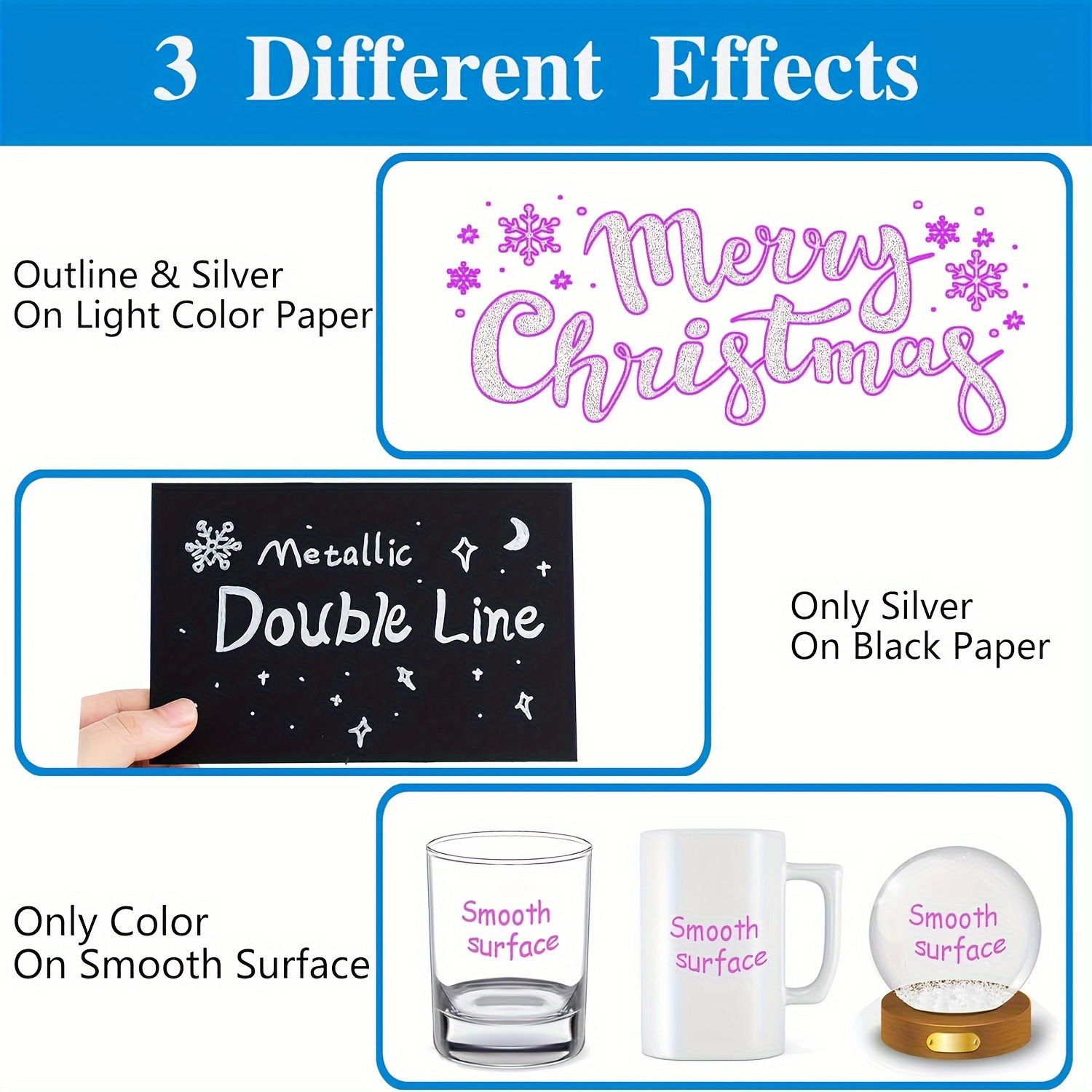 Shimmer Markers Doodle Outline Dazzles: 12 Colors Metallic Double Line  Glitter Pens Set Super Squiggles Sparkle Dazzlers Kid Age 6 8 Christmas  Gift Cool Fun Fancy Self Sparkly Supplies Art Craft