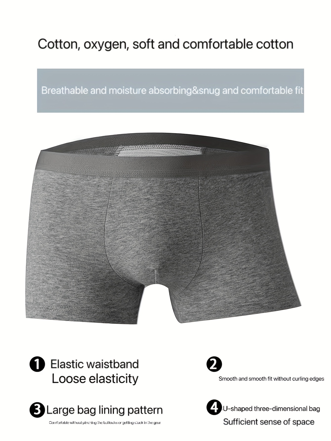 Men's Underwear Seamless Breathable Comfy High Elasticity - Temu