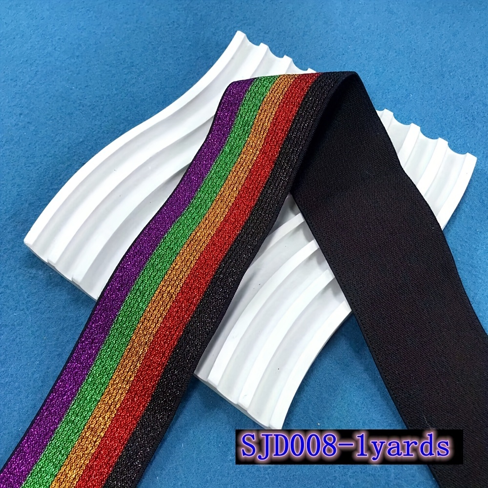 1 Yards 3.8cm Wide Colorful Elastic Band For Sewing Fabric Diy Handmade  Garment Accessories - Arts, Crafts & Sewing - Temu