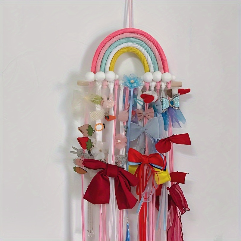 Rainbow Type Hanging Hair Accessories Organizer Wall Hanging - Temu