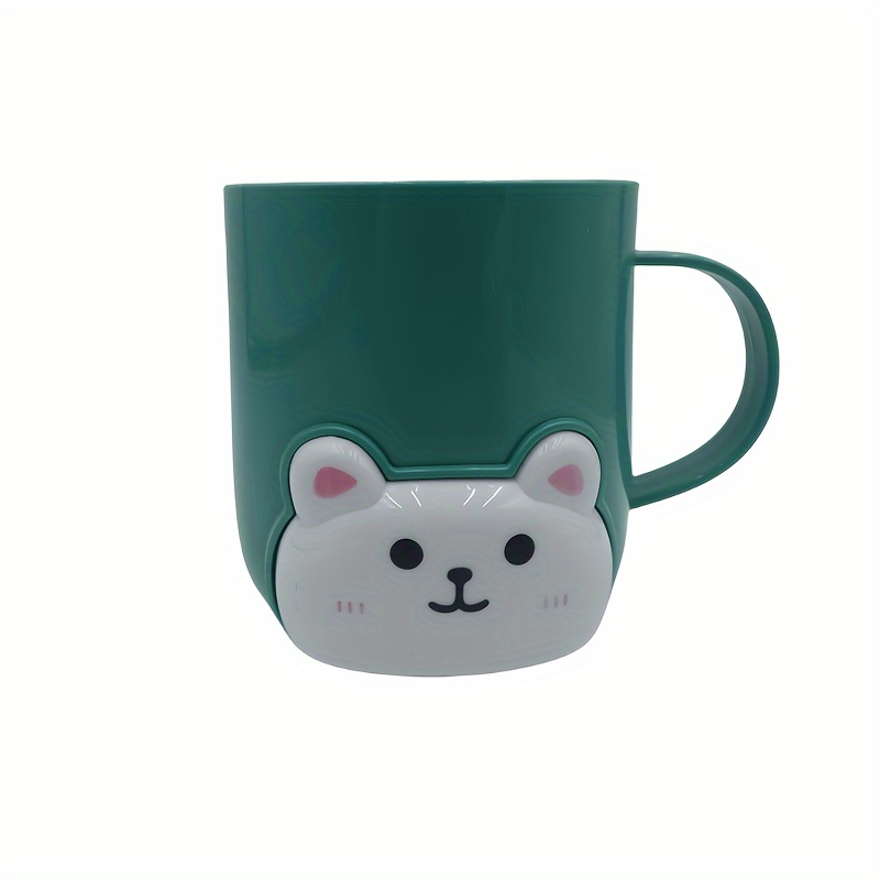 1 Taza Gato Dibujos Animados Taza Enjuague Bucal Taza - Temu