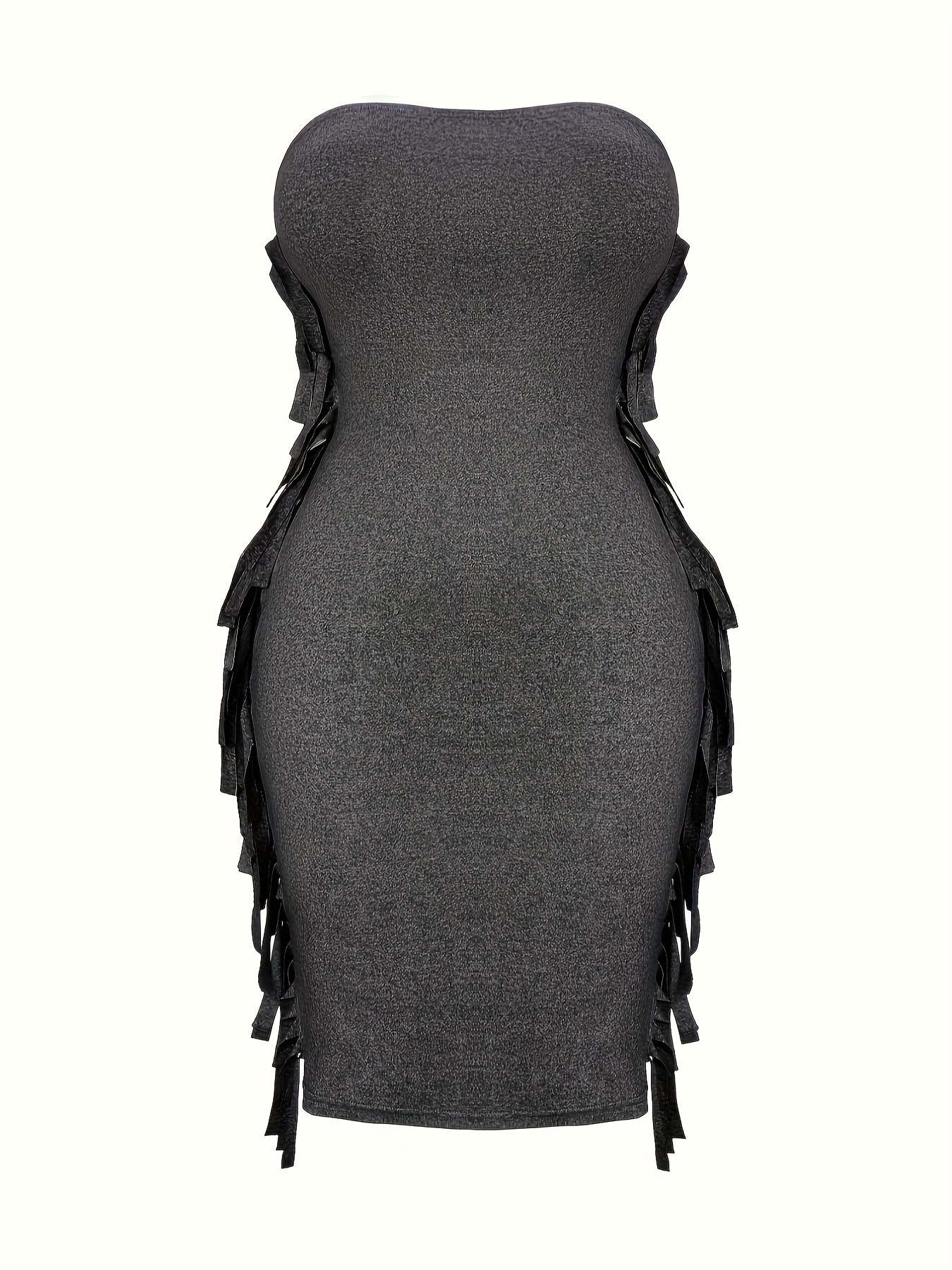 Strapless Dress Plus Size Women - Temu