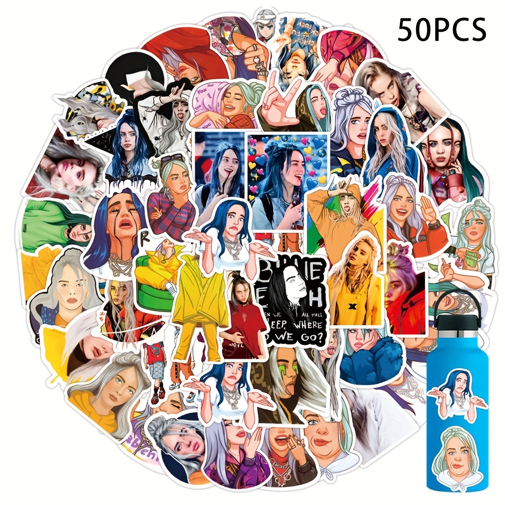 100Pcs Popular Singer Taylor Stickers, Vinyl Waterproof Stickers for  Laptop, Water Bottles,Phone,Computer Guitar, Gifts for Teens, Girls, Fans :  : Electronics