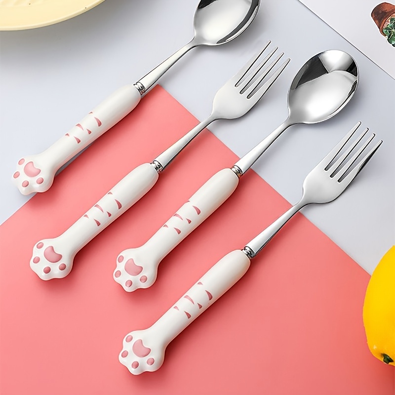 Hello Kitty Lunch Utensil Chopsticks Fork Spoon Carry Box Case Travel  Picnic SET