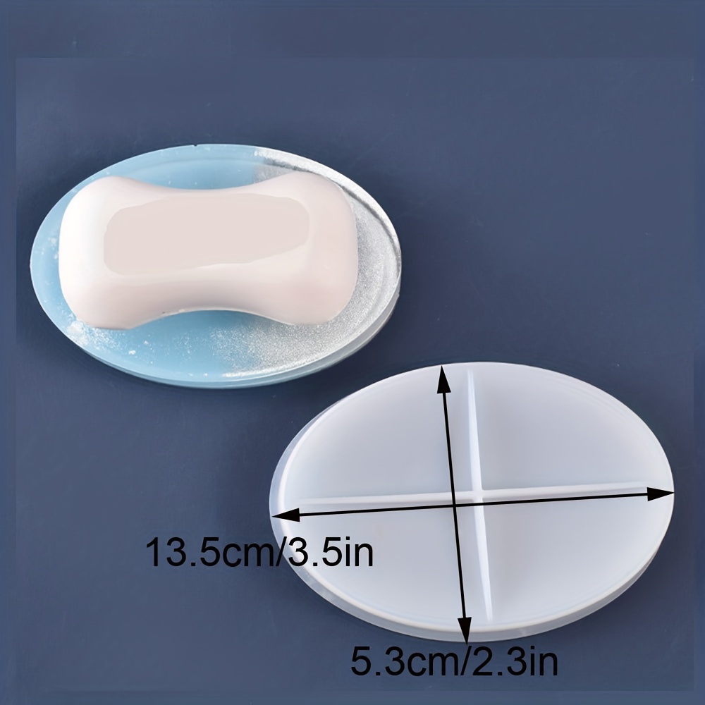 ANHTCZYX Soap Tray Casting Mould Soap Holder UV Resin Mold Handmade Soap Box Silicone Mold Soap Dish Epoxy DIY Crafts Resin Mold, 3-Piece Set