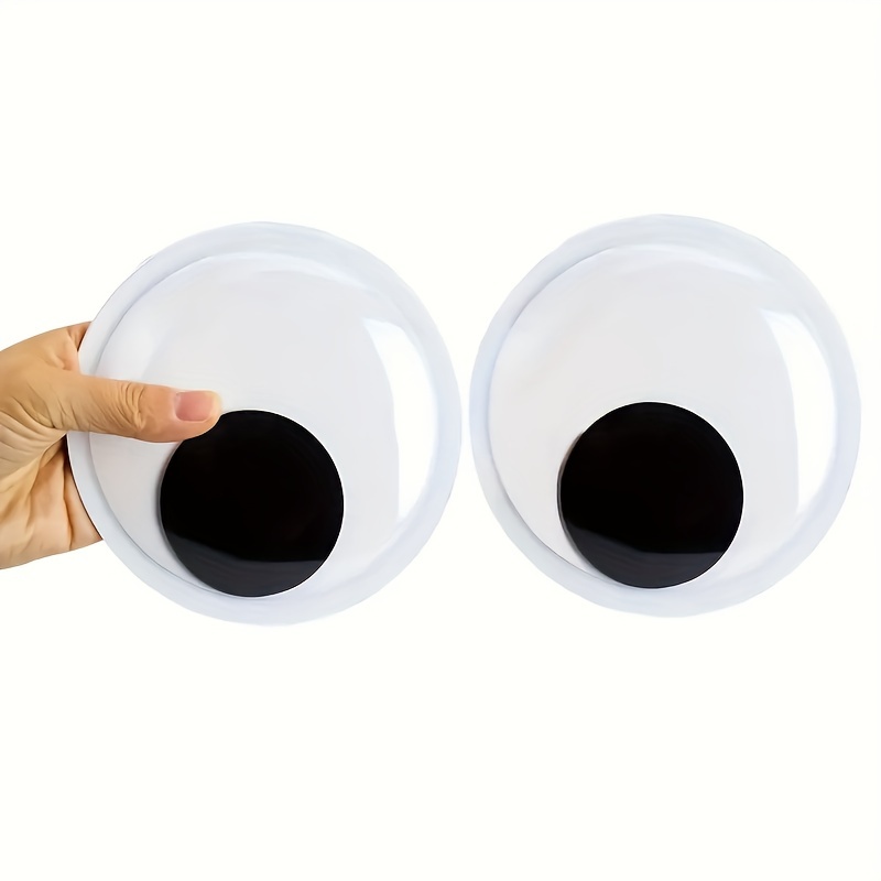 Wiggle Eyes Self Adhesive Black White Plastic Googly Eyes - Temu