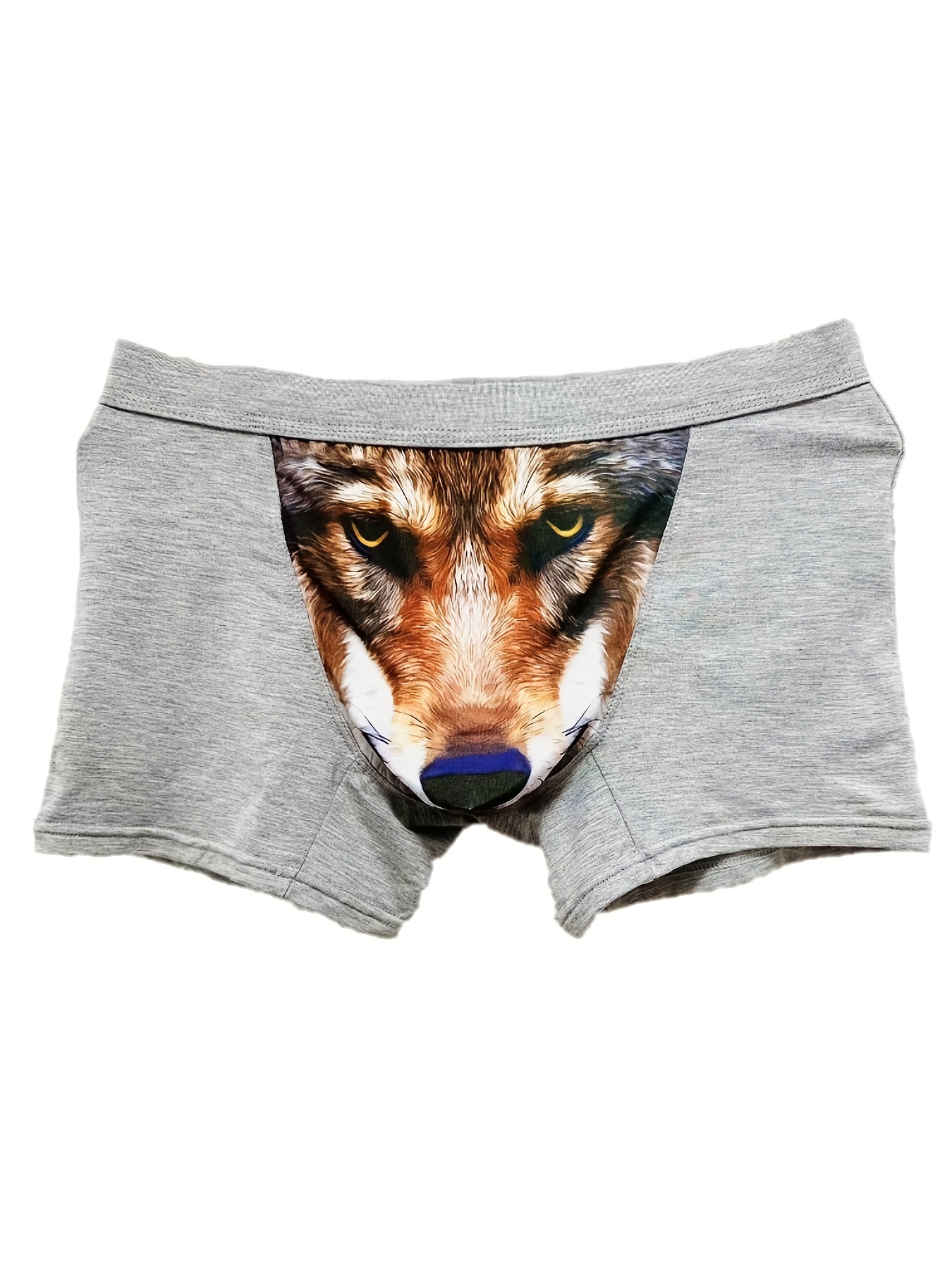 Space Galaxy Wolf Underpants Cotton Panties Man Underwear Sexy