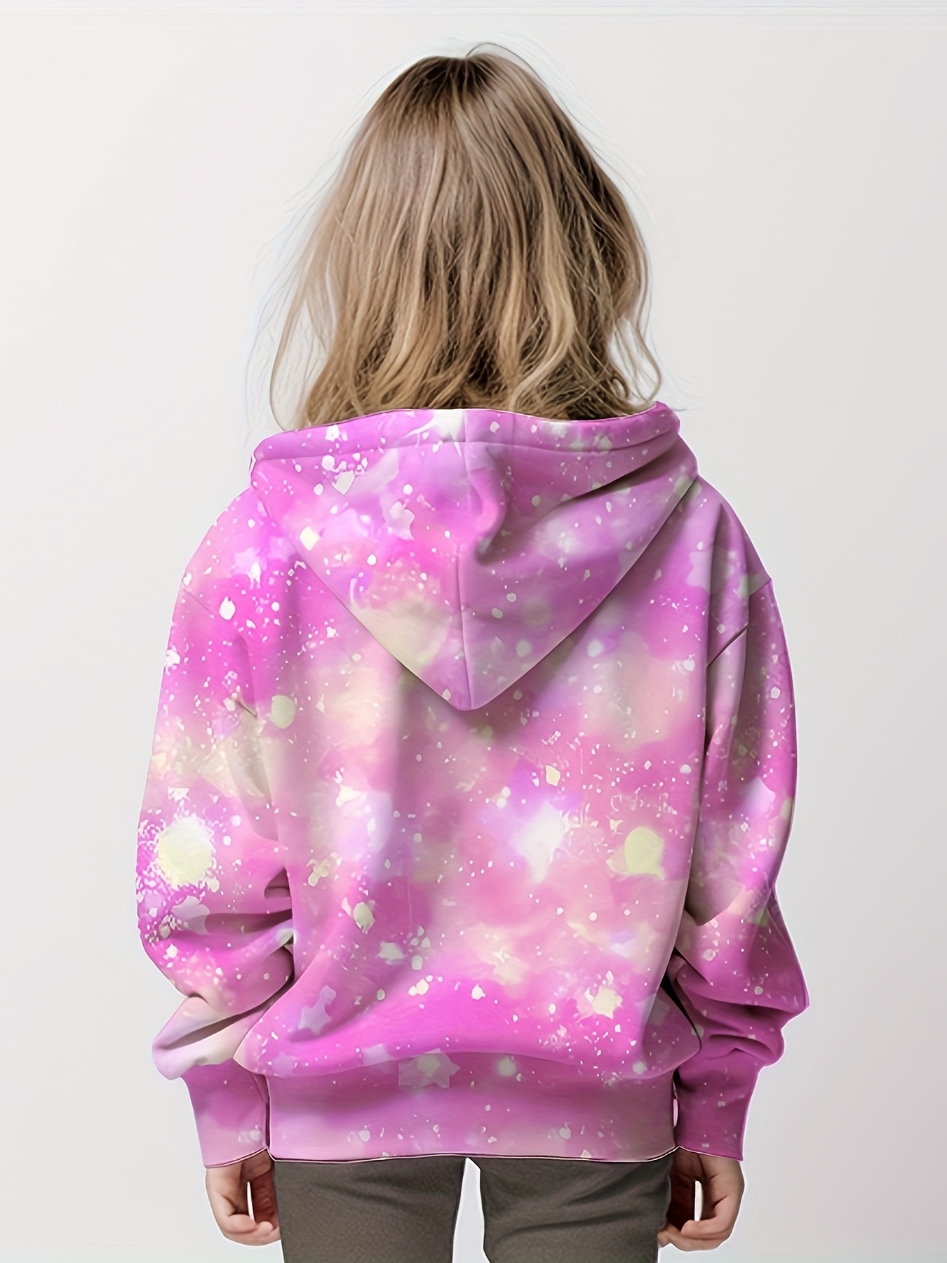  Gravity Threads Youth Tie-Dye Pullover Hoodie - Pink