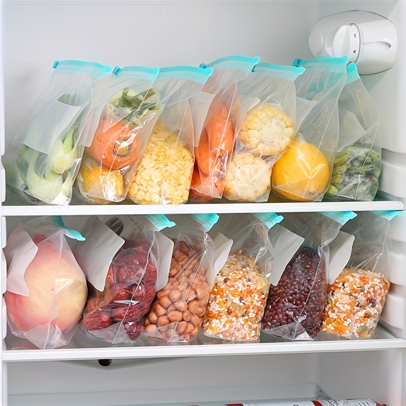 10pcs Wrap Plastic Packaging Bags Food Storage Bag Reusable