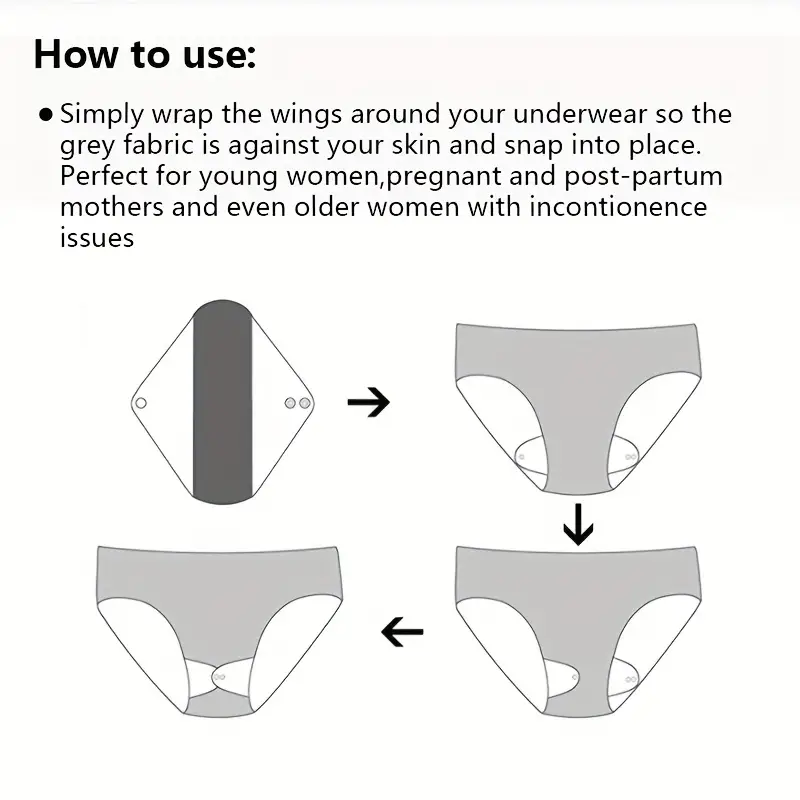 Reusable Menstrual Pad Bamboo Cloth Pads Heavy Flow Wet Bag - Temu