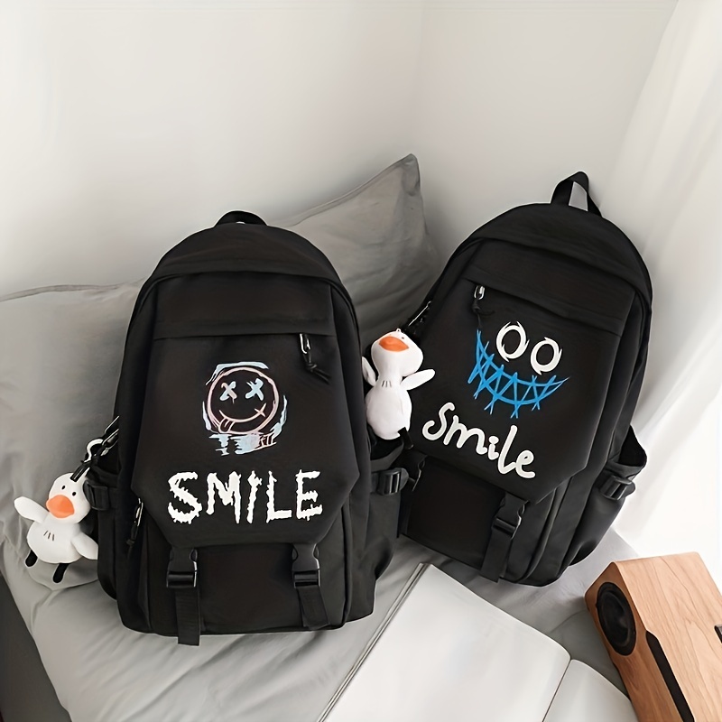 Kawaii Cute Cartoon Duck Backpack, Preppy Back To School Daypack, Casual  Travel Knapsack For Students Teens Girls - Temu