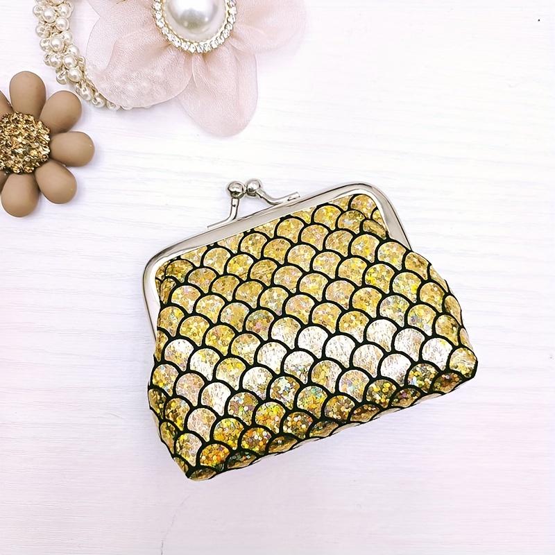 Mini Coin Purse with Clasp, Change Card Pouch
