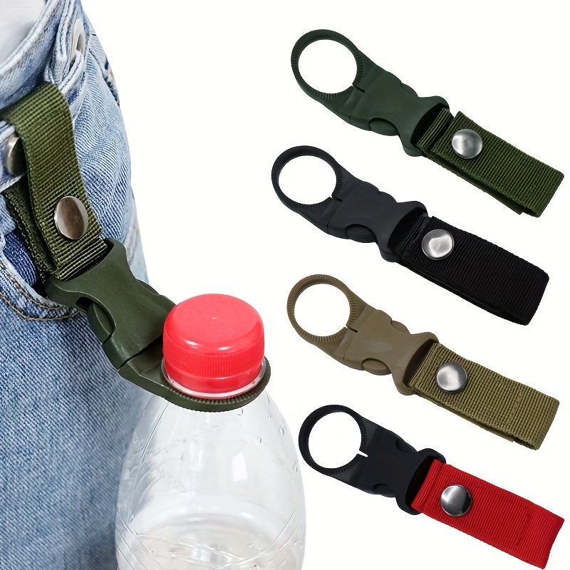 3pcs Water Bottle Carabiner Clip For Outdoor Hiking Camping, Climbing  Traveling (black)