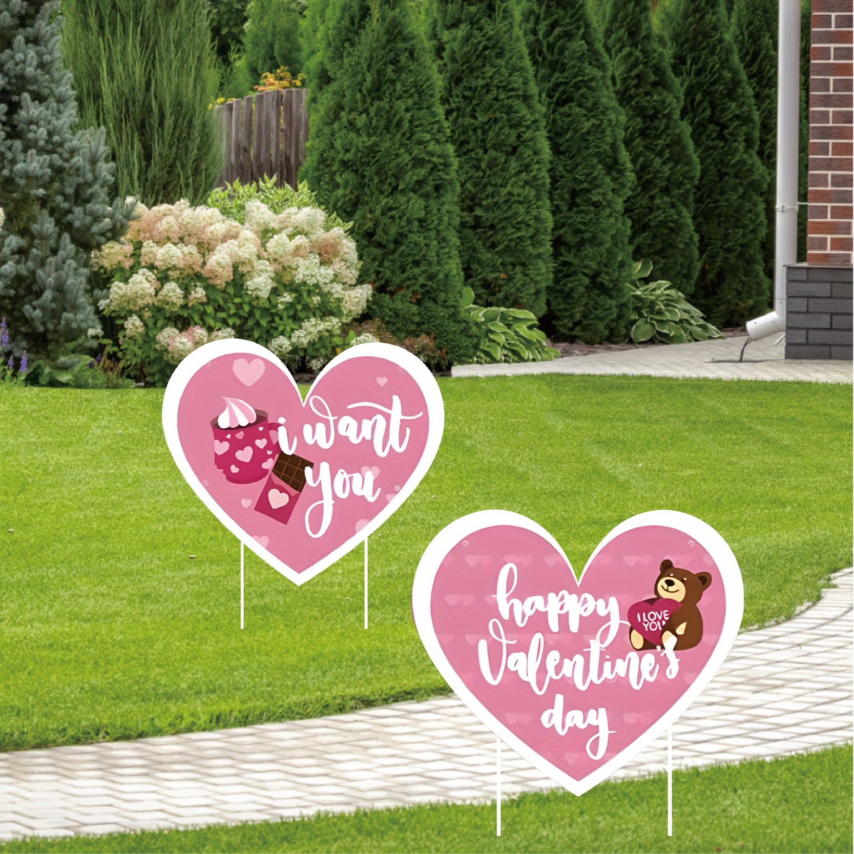 10pcs Decorazioni Cortile San Grandi Segni D'amore - Temu Italy