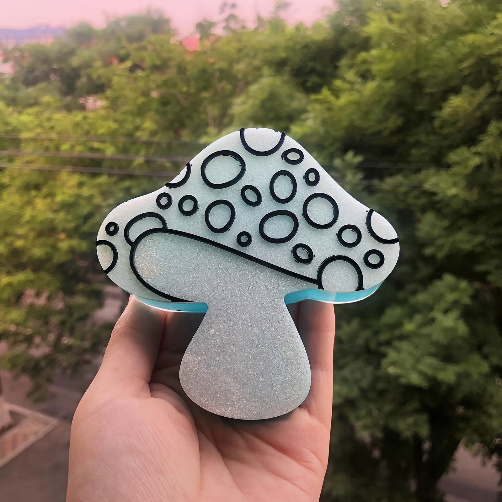 3D Mushroom Candle Jar Silicone Mold DIY Cute Aromatherapy Jar