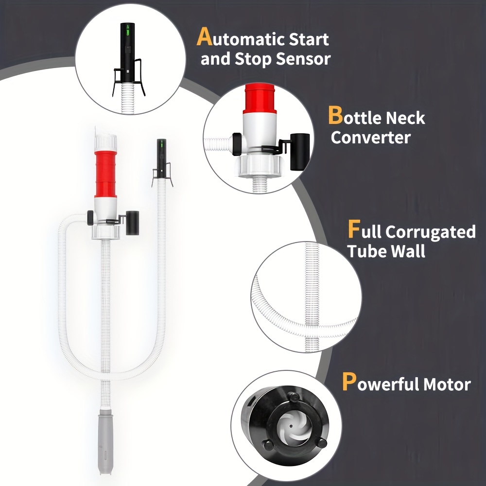 Effortlessly Transfer Liquids With Automatic Siphon Pump - Temu