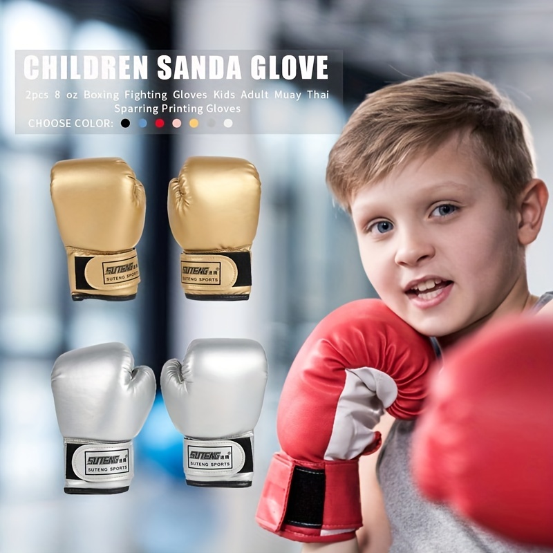 FIGHTERS - Gants de boxe pour enfants / Attack / 6 oz / Noir
