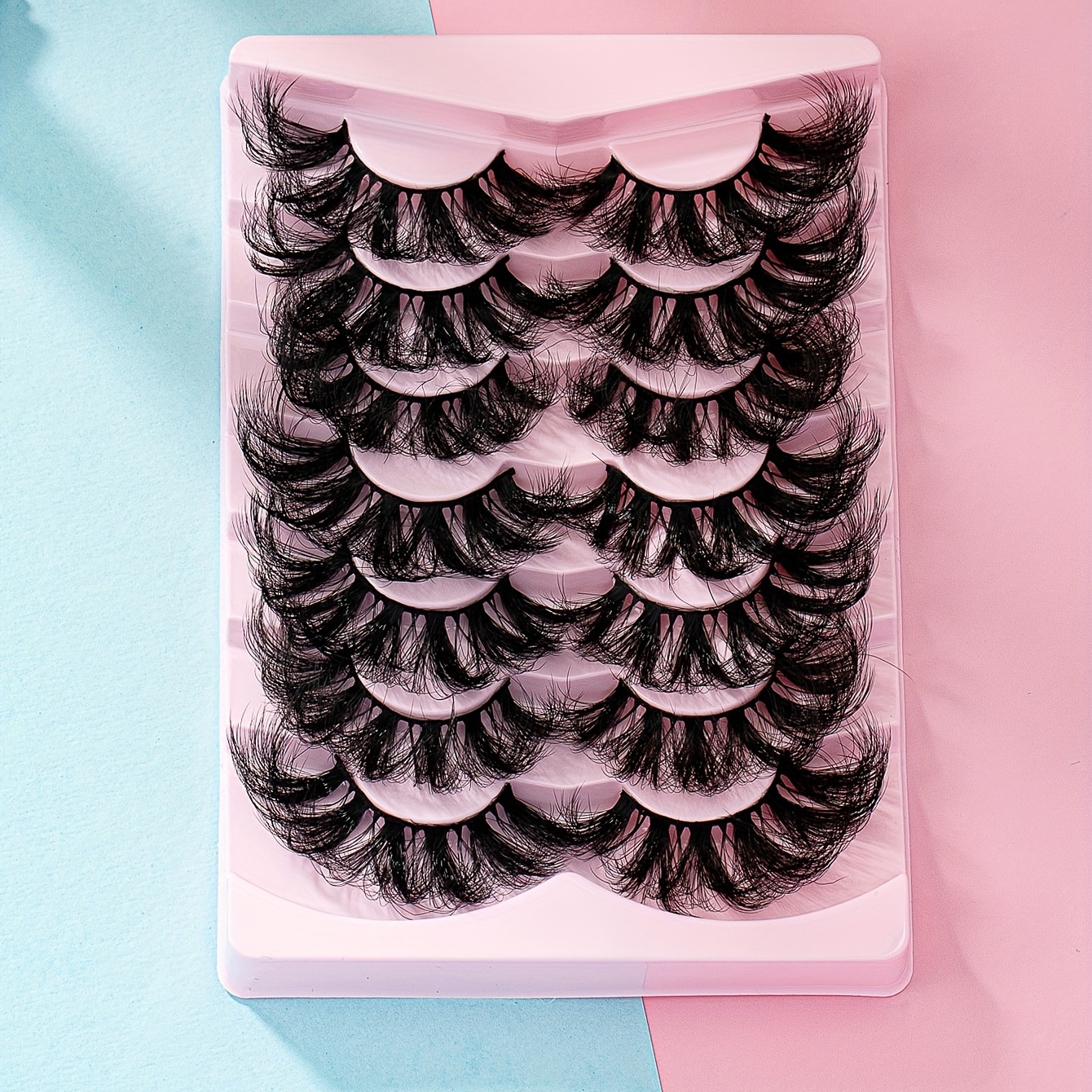 7 Pairs Cat Eye False Eyelashes Fox Eye Lashes Natural Look