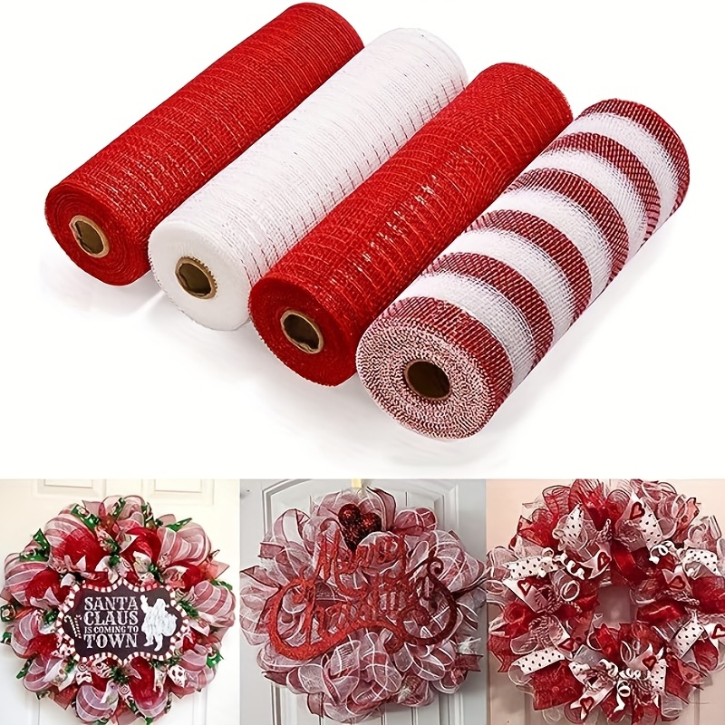 Christmas Wrapping Paper Foil Autumn Wrapping Paper Bouquet DIY 20inch  Decor 5Yard Ribbon Sequins Mesh Wrapping Flower For Wreaths Wrapping Paper