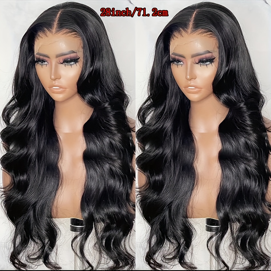 28 Inch Lace Front Wigs Human Hair Body Wave HD Lace Frontal Wig 180%  Density Glueless Human Hair Wigs for Black Women 13x6x1 Lace Front Wigs  Human