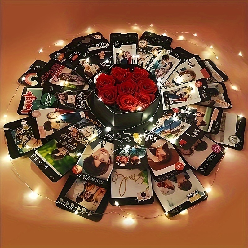 Explosion Box, Love Memory DIY Photo Album Box for Couples