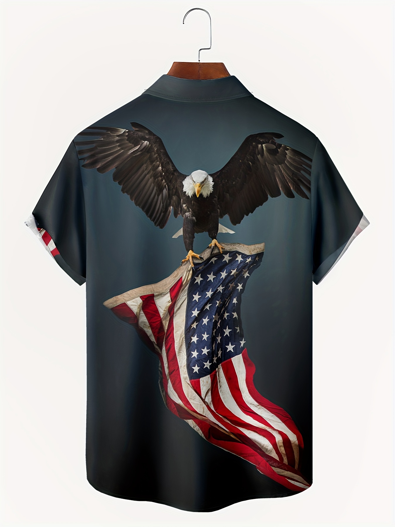 Patriotic Shirts For Women Bald Eagle USA Flag Independent Day Hawaiian  Shirt And Short