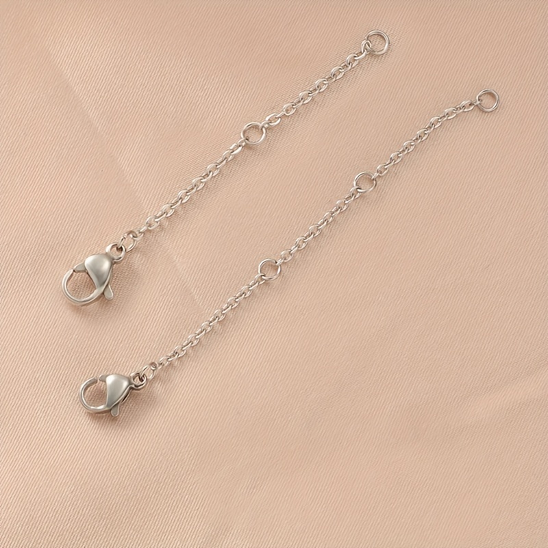 Golden Stainless Steel Necklace Extender Chain Necklace - Temu