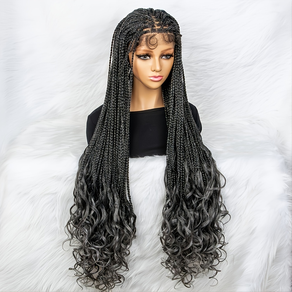 Braided lace wigs 2024 with baby hair