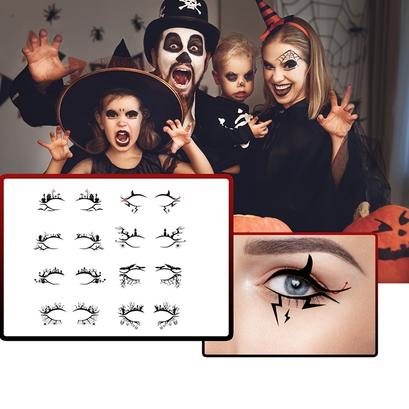 New Temporary Tattoo 3d Flash Eyeliner Eyeshadow Face Sticker