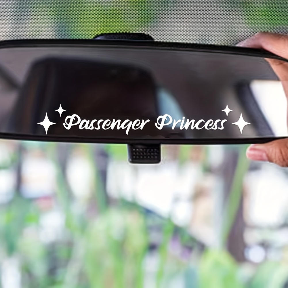 6pcs Passenger Princess Sticker, Car Rear View Mirror Sticker For Passenger  Princess, Waterproof Car Mirror Sticker, Car Accessories