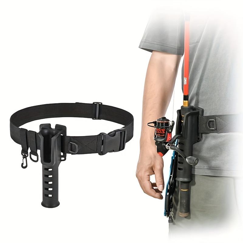 Waist Belt Shoulder Harness Rod Holder Belt Adjustable Rod Holder Fishing  Set Fishing Rod Support
