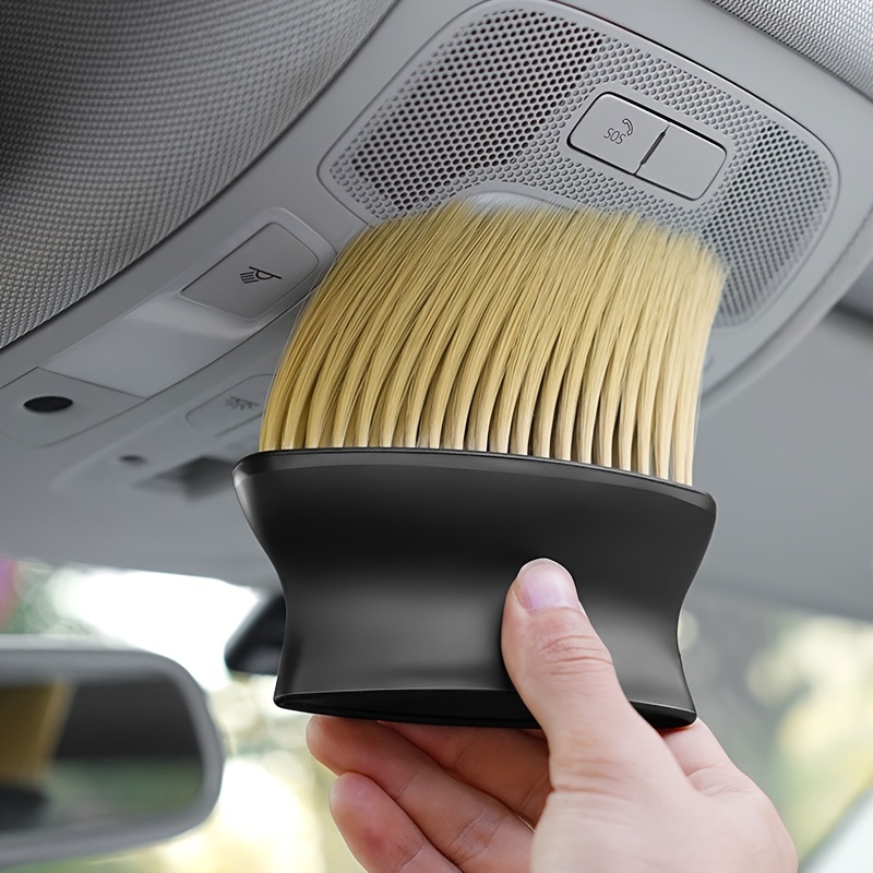 Dockapa Car Vent Cleaner Brush - Auto Car AC Vent Detailing Brush with Wooden Handle | Automotive Detailing Brushes for Interior Air Vents Dashboard, Home