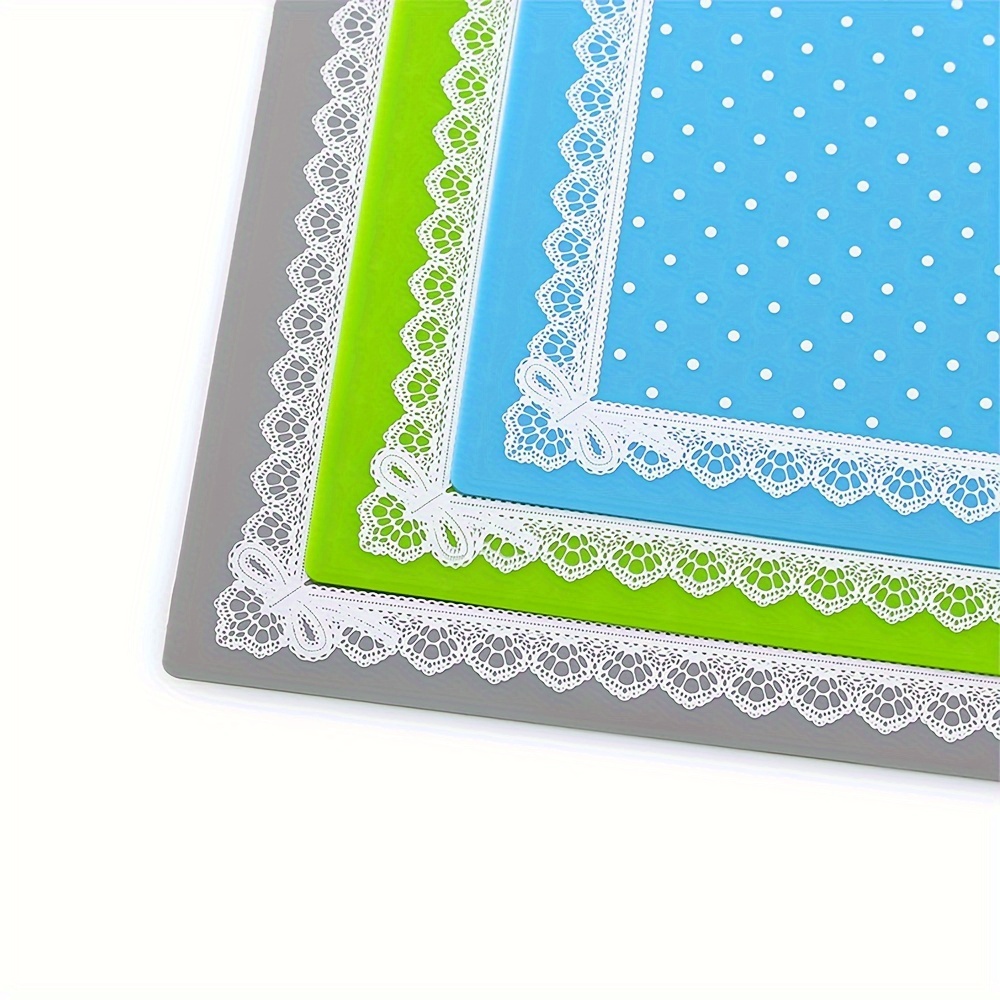 1PC Manicure Silicone Work Space Mat - Perfect For Nail Art Stamping,  Marbling, And Practice - Lacey Heart Design