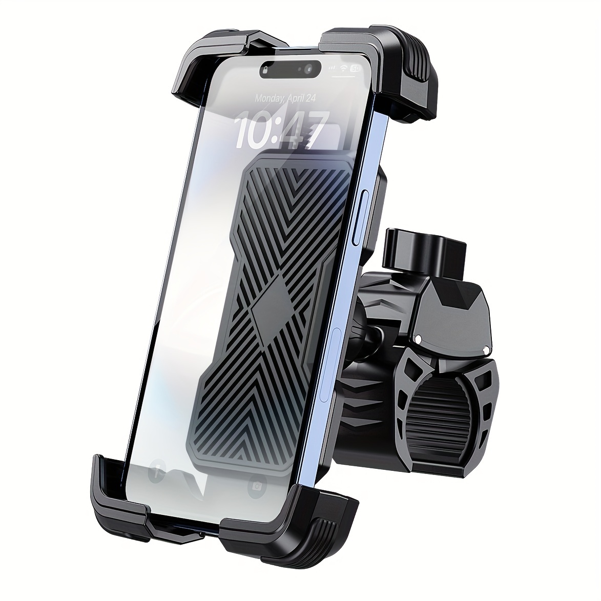 

Grefay Bicycle Phone Holder Universal Motorcycle Phone Holder For Road Bike Mtb Scooter With 360 Rotation For 4.7-7.2 In Smartphone