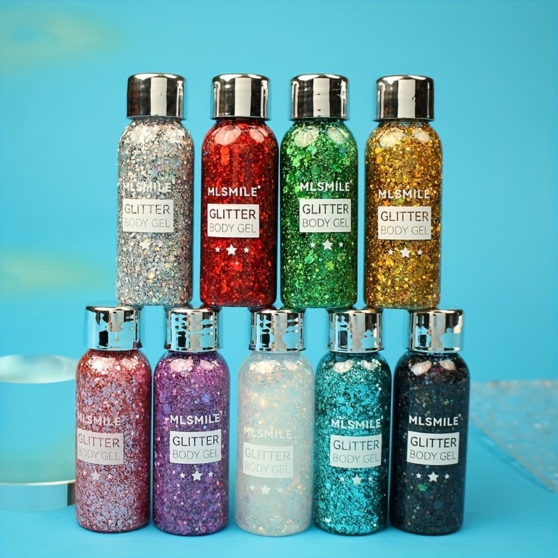 Set Gel Corpo Glitter A 10 Colori Sirena Crema Scintillante - Temu