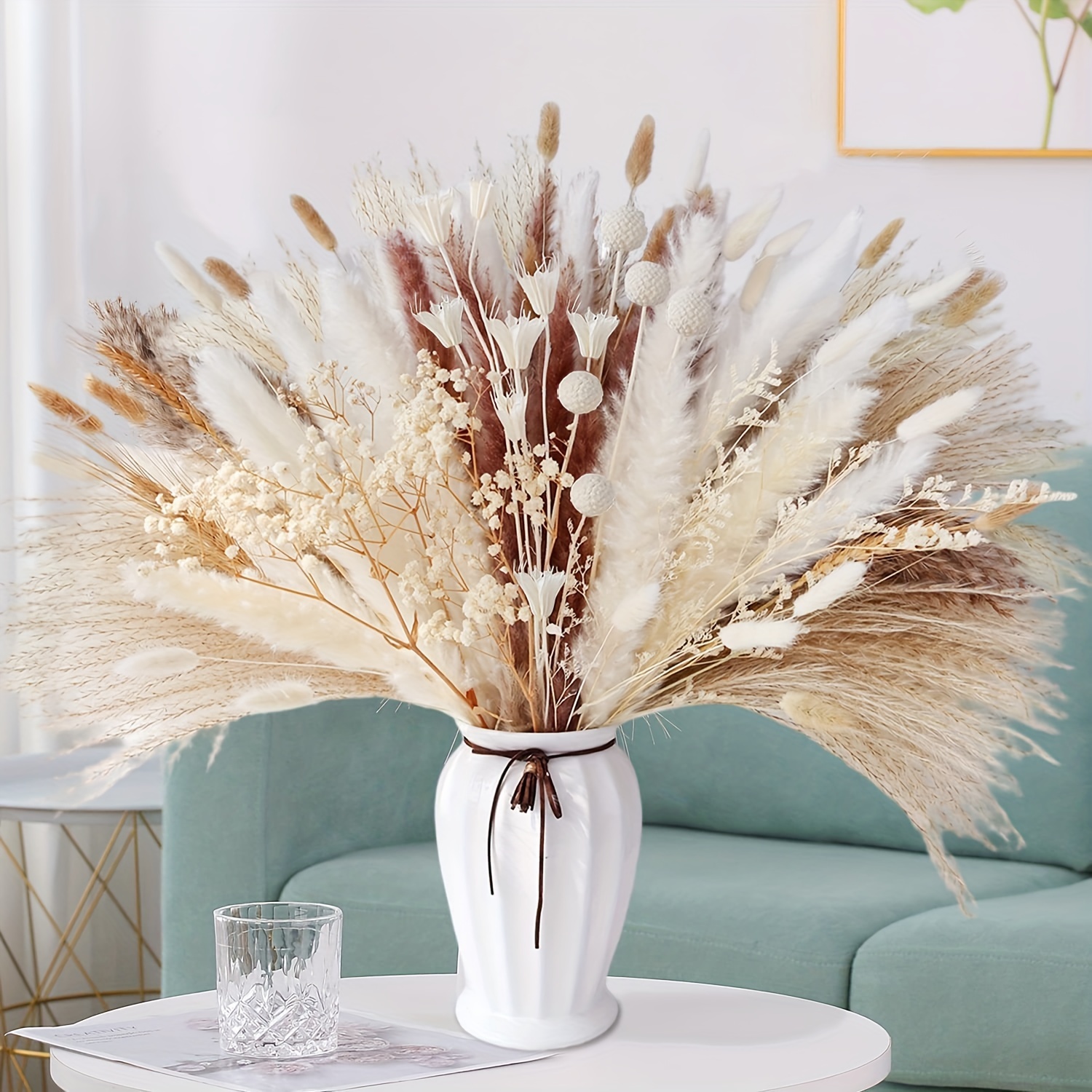 10 Pezzi Decorazioni In Erba Pampa Artificiale Beige Bouquet - Temu Italy