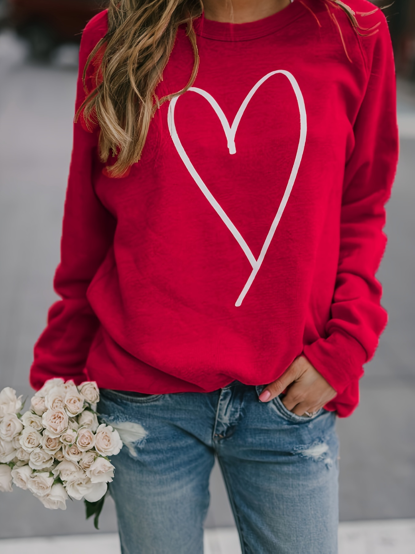 Valentine's Day Women's Sweatshirt Fall Clothes Trendy - Temu