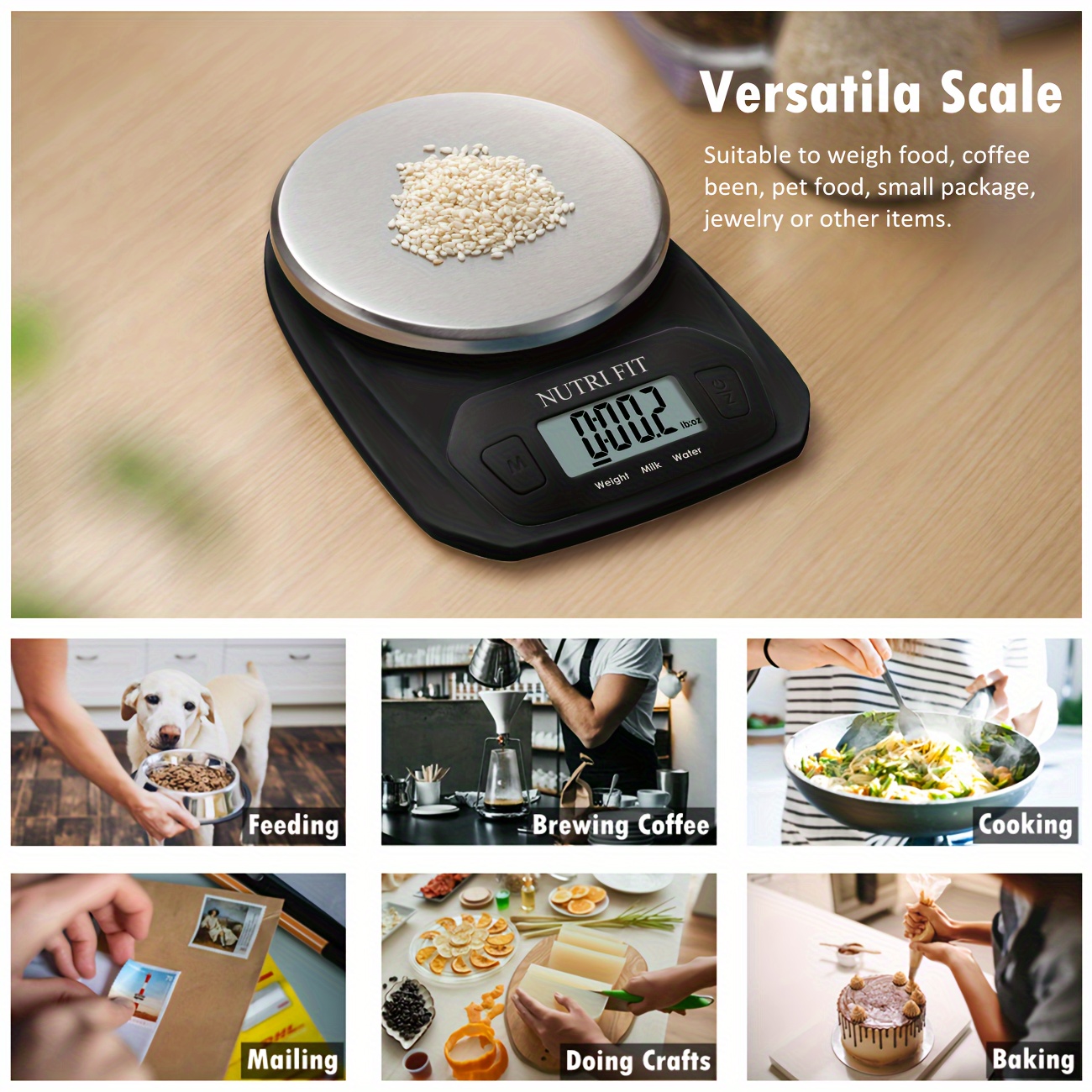 Digital Kitchen Scale Ultra Slim Food Scale Kitchen Weighing - Temu