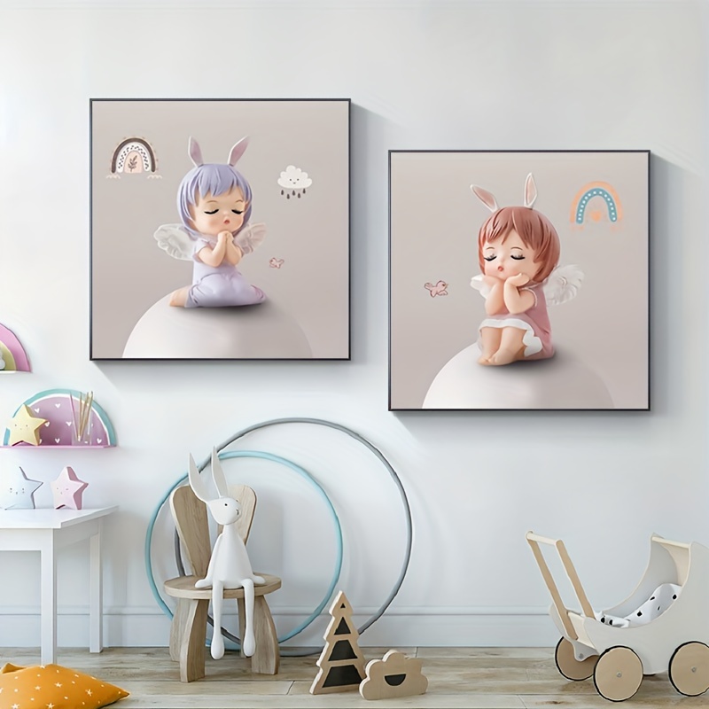 Nursery Art Print, Fairy Art Print, Cute Fairy Painting, Child's Room  Decor, Large Art Print for Girls Bedroom, Wall Art for Children Decor