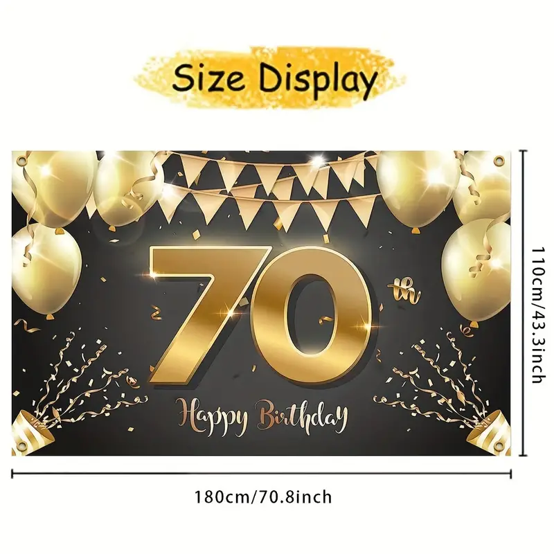 Decorazioni “Buon Compleanno” 70 Anni